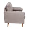 Flash Furniture Slate Gray Faux Linen Upholstered Tufted Loveseat IS-PL100-GY-GG - alternate 3